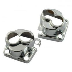 MCS Evo Big Twin Tappet Block Cover Set. Chrome