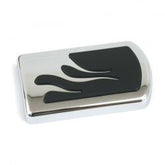 MCS Brake Pedal Pad, Flame. Chrome