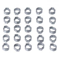 MCS Crimp Hose Clamp, 17/32" (13.5mm) Id. Zinc