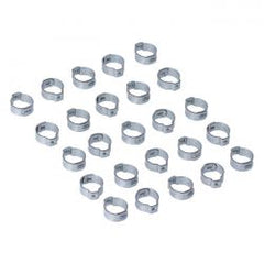 MCS Crimp Hose Clamp, 19/32 (14.99mm) Id. Zinc