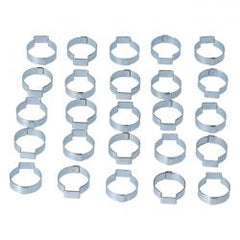 MCS Crimp Hose Clamp, 13/16 (20.57mm) Id. Zinc