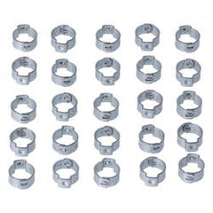 MCS Crimp Hose Clamp, 1/2 (12.70mm) Id. Zinc