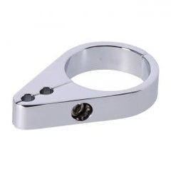 MCS 2-Piece Frame Cable Clamp. Throttle/Idle. Chrome