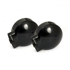 MCS Ringers, FL Led Turn Signals. Front. Gloss Black