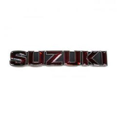 MCS Suzuki Gas Tank Emblem, Black/Red
