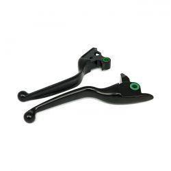 MCS Handlebar Lever Kit Wide Blade, Grooved. Black