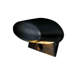 MCS License Plate Light Oval, Black. ECE Appr.