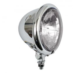MCS 4-1/2" H3 Bates Style Spotlamp. Chrome. Clear Lens