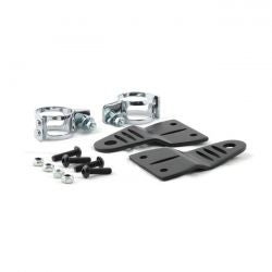 MCS Striker, Slotted Side Mount Headlamp Bracket Assembly. Black