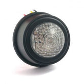 MCS Old School Led Taillight, Type 2. Black. Clear Lens