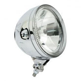 MCS Skyline, 5-3/4" H4 Headlamp. Bottom Mount. Chrome