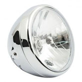 MCS Reno 7" H4 Headlamp. No Halo Ring. Chrome