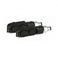 MCS Cluster, Led Turn Signals. Black. Clear Lens