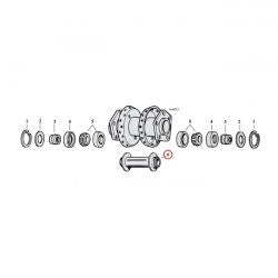 MCS Hub Spacer 4.448" White. Rear