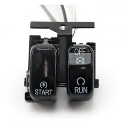 MCS Run/Off/Start, Handlebar Switch Set. Black