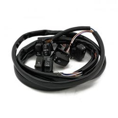 MCS Handlebar Switch & Wiring Kit. Standard. Led. Black