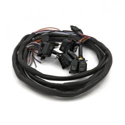 MCS Handlebar Switch & Wiring Kit. Radio. Black