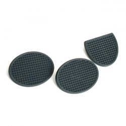 MCS Brake & Clutch Pedal Pads Set. Black