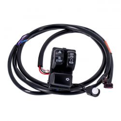 MCS Handlebar Switch & Wiring Kit, Brake Side. Black