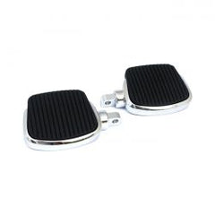 MCS Mini Floorboard Kit. 4" Long. Chrome