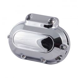MCS Transmission End Cover Smooth, Cable Clutch. Chrome