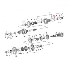 MCS Spacer, 6Th Gear Bearing Transmisson