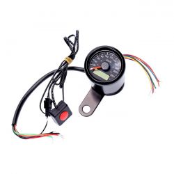 MCS Stoker, Electronic Speedometer 48mm. Black, Black Face