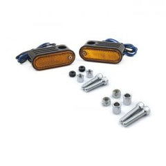 MCS Lango Side Lighters, Turn Signals. Chrome