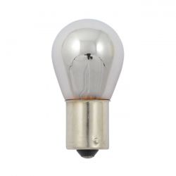 MCS Light Bulb #1156. 12V 21W. Amber Glass/Chrome