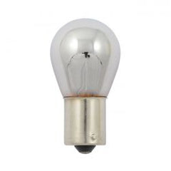 MCS Light Bulb #1156. 12V 21W. Amber Glass/Chrome