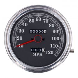 MCS FL Speedometer, 85-Up Face, Black. 2:1 Mph