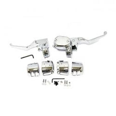 MCS Handlebar Control Kit Chrome 14mm Bore