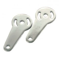 MCS FL Turn Signal Bracket Set. Chrome