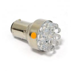 MCS Turn Signal Led Bulb, Bay15D Socket. Amber Light Emitting