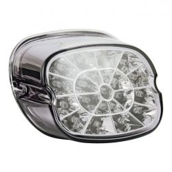 MCS Laydown Shark Tooth Spider Led Taillight. Light Smoke Lens