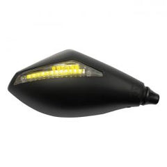 MCS Wrapp Led Turn Signal Mirror Set. Black