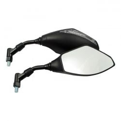 MCS Wrapp Led Turn Signal Mirror Set. Black