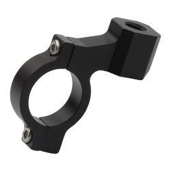 MCS Cnc Mirror Clamp 10mm Threaded. Black