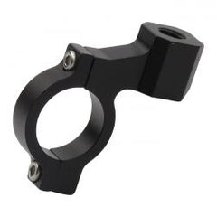 MCS Cnc Mirror Clamp 10mm Threaded. Black