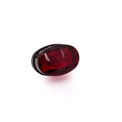 MCS Ny Oval, Taillight. Black. Red Lens