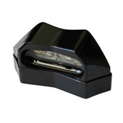 MCS Led License Plate Light Lamar, Black. ECE Appr.