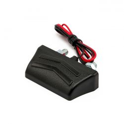MCS Led License Plate Light Stratton, Black. ECE Appr.