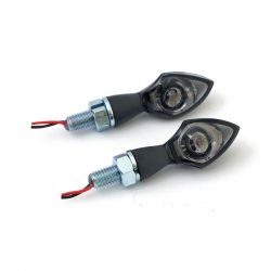 MCS Pen Head Led Turn Signals Black/Smoke Lens
