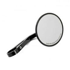 MCS Montana Round Mirror, Clamp-On, L&R. Black