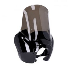 MCS Headlamp Fairing. Gloss Black. Tinted Windshield