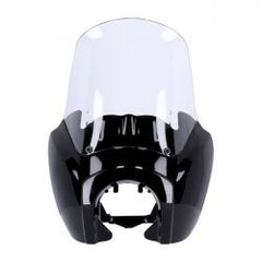 MCS Headlamp Fairing. Gloss Black. Clear Windshield