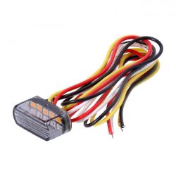 MCS Fastline Led Light, Taillight With Turn Signal. Smoke Lens