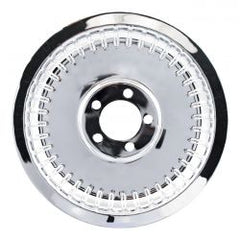 MCS Pulley Cover, Smooth Ribbed (70T). Chrome