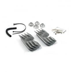 MCS Head Bolt Bridge Cover Set. Finned, Silver