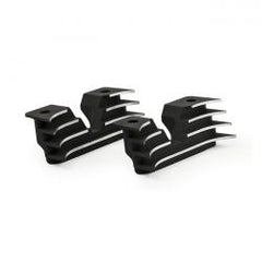 MCS Head Bolt Bridge Cover Set. Finned, Black